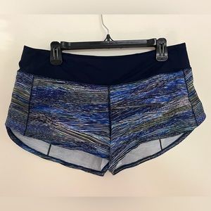 Navy-multicolor Lululemon Running Shorts